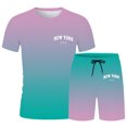 thumbnail image 4 of Playeras Estampadas Para Hombre, Camiseta Holgada Con Estampado De Letras De Ciudad Para Hombre, Conjunto De Ropa Deportiva De Verano, Ropa Deportiva Informal, 4 of 4