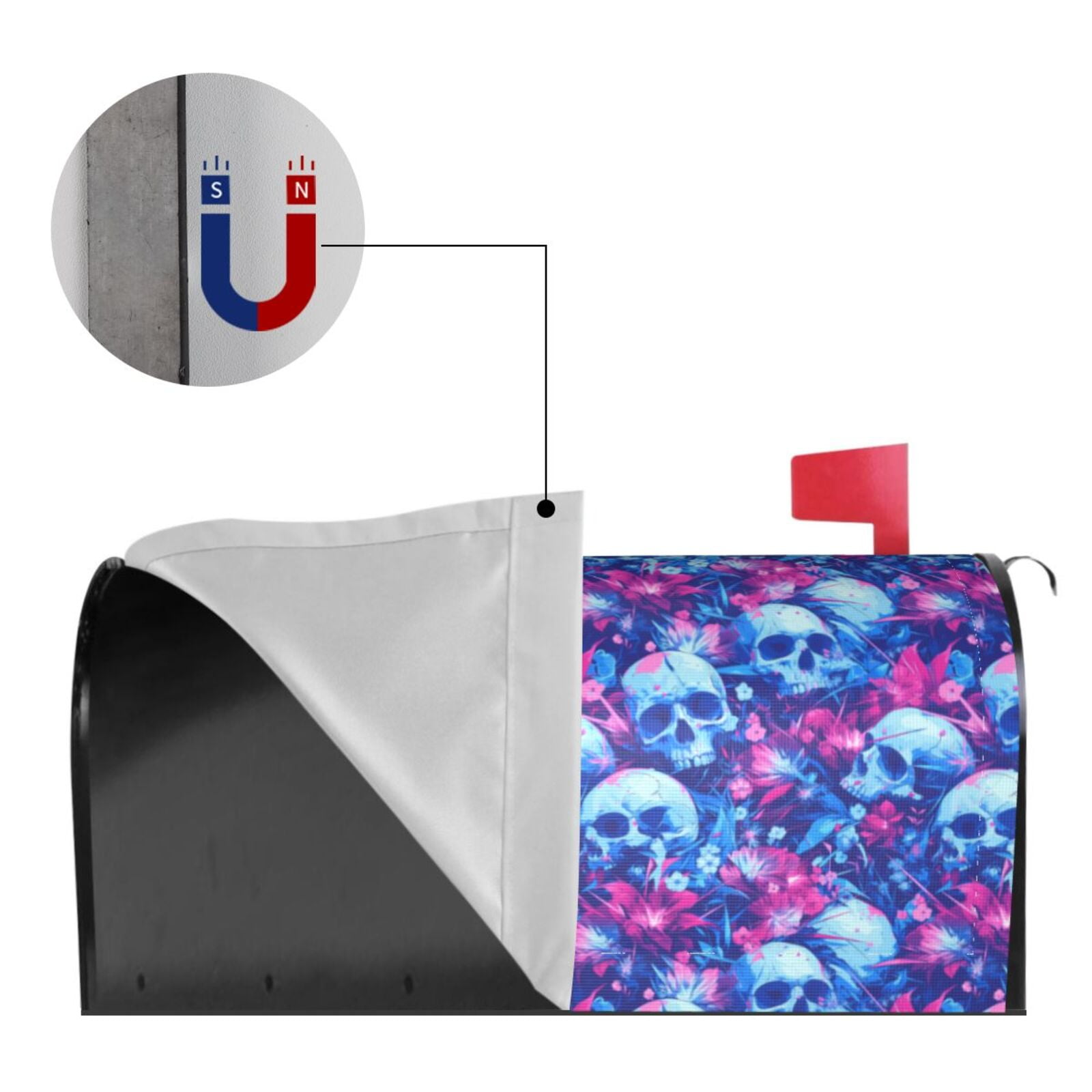 Kdxio Magnetic Mailbox Cover 21x18 in Mailbox Cover Outdoor Decoration Holiday Mailbox Covers for Home Garden Yard-21x18 in