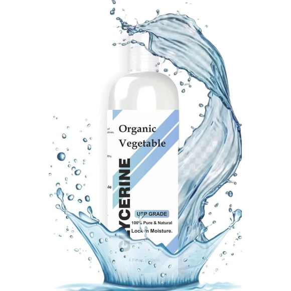 Raslok Glicerina vegetal pura y natural | Para piel y cabello | Cuidado de la piel versátil suavizante e hidratante 4 onzas líquidas - 120 ml