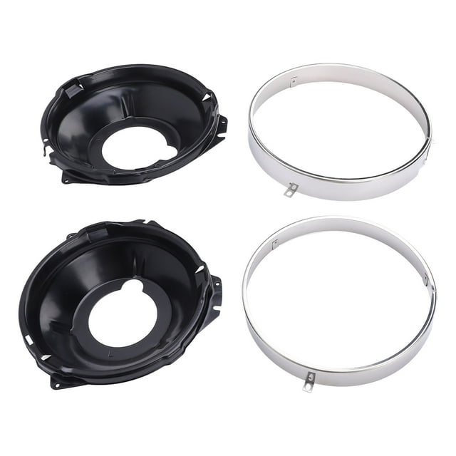 Kit De Cubo De Montaje De Anillo De Retención De Faro, Anillo De Faro Antiimpacto, Ajuste Preciso Con Tornillos Y Tuercas Para Camaro 1967 A 1969