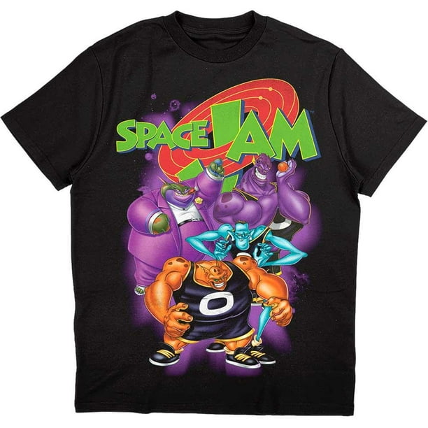 Space Jam Camiseta Monstars Homage para Adultos Unisex Negro Walmart en linea