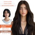 thumbnail image 3 of Sunny Hair Wire Hair Extensions Human Hair Invisible Hair Extensions for Women Straight Secret Hidden One Piece Extensions With Adjustable Line Dark Chocol, 3 of 9