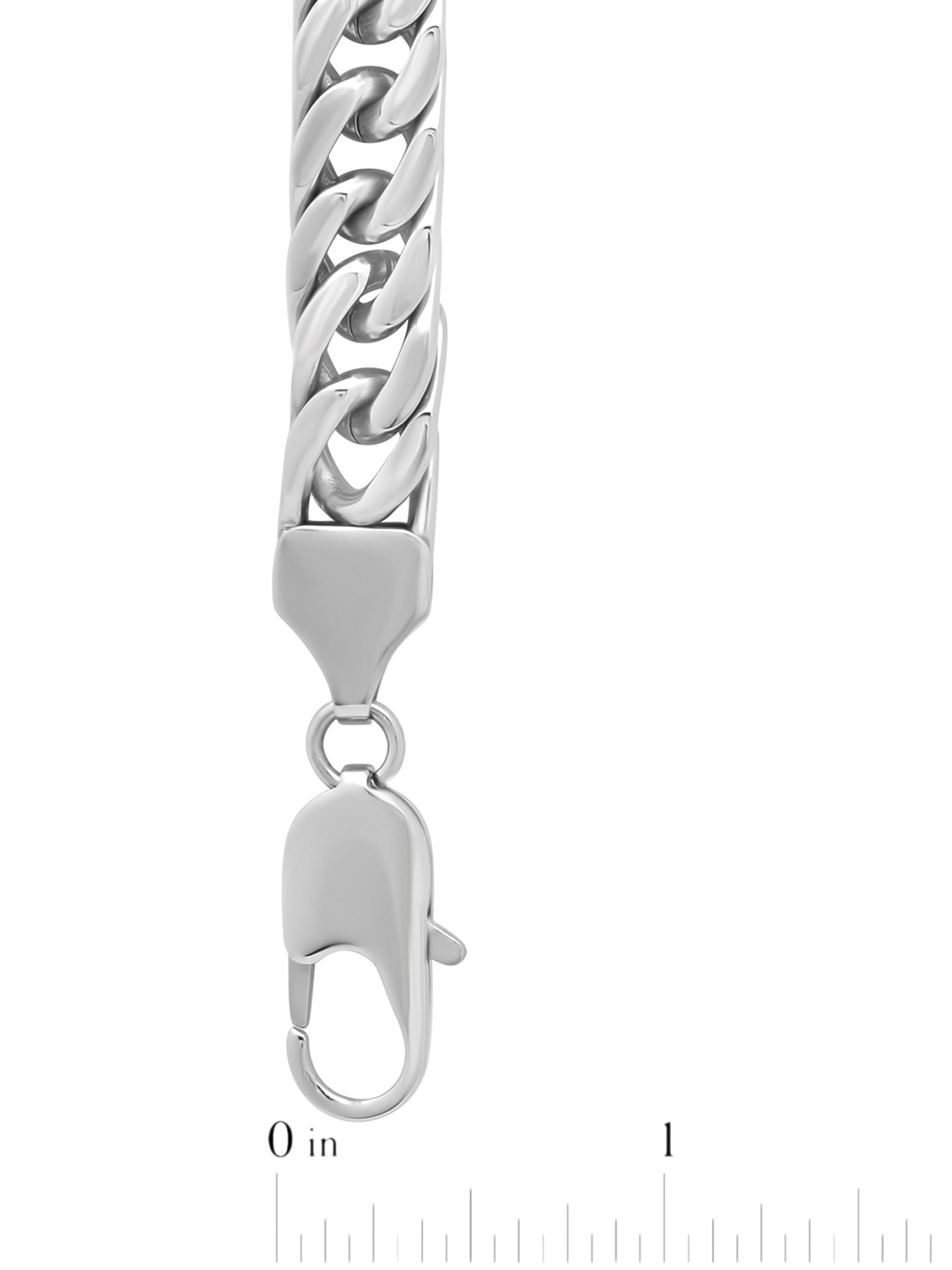 Brilliance Men's Stainless Steel Curb Chain Necklace photo 4