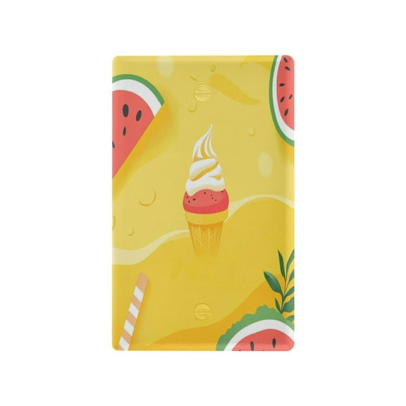 Ice Cream and Watermelon Light Switch Cover Switch Plate Outlet Cover Plug Cover for Electrical Outlet