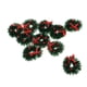 thumbnail image 1 of Coronas navideñas en miniatura perfecl 10 Piezas para casas de 1/12 manualidades y decoraciones navideñas, 1 of 8