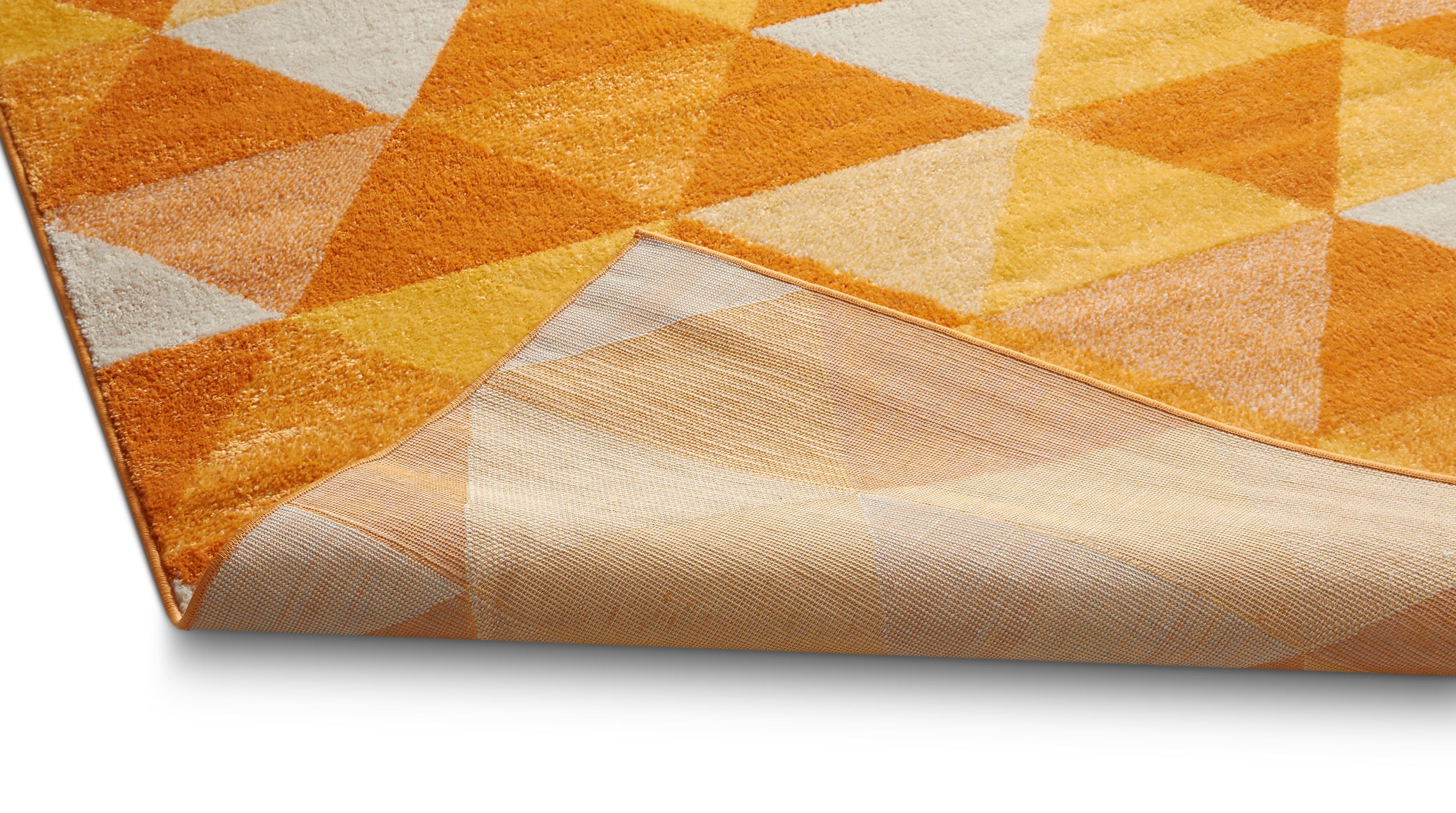 Well Woven Mystic Alvin Mid-Century Modern Geometric Orange 3'11" x 5'3" Area Rug