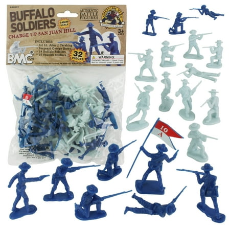 BMC Buffalo Soldiers Charge Up San Juan Hill - 32pc Soldier Figures price history on PriceWatchPro