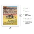 thumbnail image 2 of Plaza de Toros De Acho Bullring - Lima Peru - Bicentennial Commemoration - Vintage Travel Poster c.1966 - Fine Art Rolled Canvas Print 20in x 26in, 2 of 4