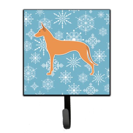 

Carolines Treasures BB3488SH4 Winter Snowflake Pharaoh Hound Leash or Key Holder 7Hx4.25W multicolor