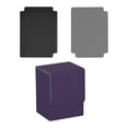 thumbnail image 3 of Caja para Baraja de Cartas Sharpla 2 Divisores Cuero PU Resistente al Agua 3,1x3x4 Pulgadas Púrpura, 3 of 8