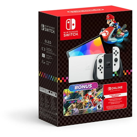 Nintendo Switch - OLED Model: Mario Kart 8 Deluxe Bundle