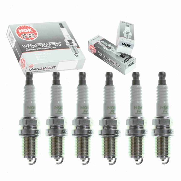 6 pc NGK V-Power Spark Plugs compatible with Infiniti QX4 3.3L V6 1997-2000