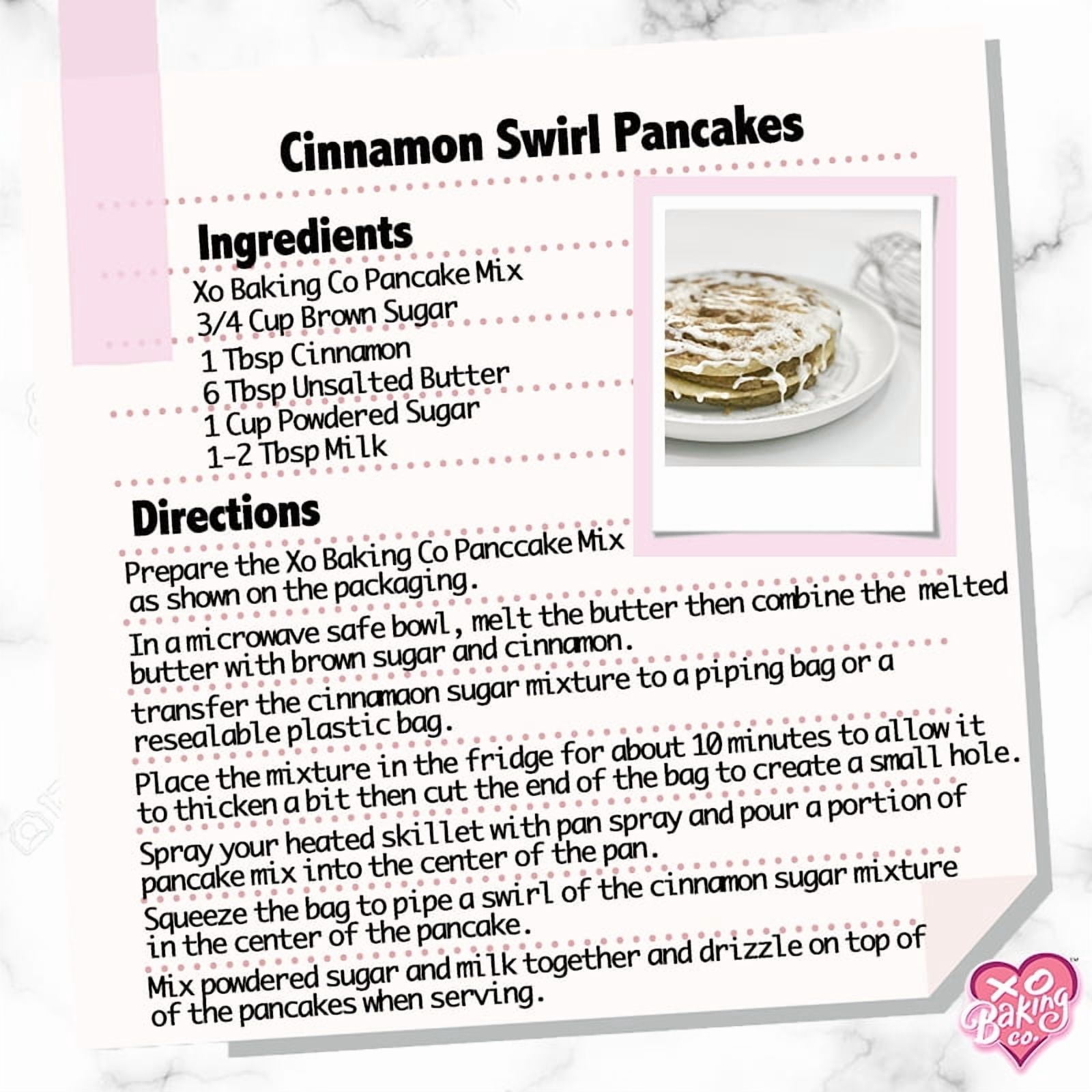 XO Baking Co. Gluten Free Gourmet Pancake & Waffle Mix; Non-GMO; Kosher; Rice Free; Peanut Free; Soy Free; Dairy Free; No Preservatives; No Artificial Flavors or Colors, 3.5lbs