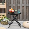 thumbnail image 2 of Outsunny Table de Patio Rond Φ18 Pouces, Table Basse Pliante pour Patio, 2 of 10