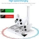 thumbnail image 5 of Soporte vertical con ventilador de refrigeración para Xbox Series S, con estación de carga doble para mandos, 2 baterías recargables de 1400 mAh y soporte para auriculares, 5 of 7