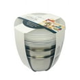 thumbnail image 6 of Mainstays 6-Piece Brushed Stainless Steel 2-Cup Prep Bowl with Lid, 3 Pack, 6 of 7