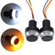 thumbnail image 2 of 2PCS Motorcycle Turn Signal LED Light Indicator Blinker Handle Bar End Handlebar Led Waterproof Handle Bar End Handlebar, 2 of 5