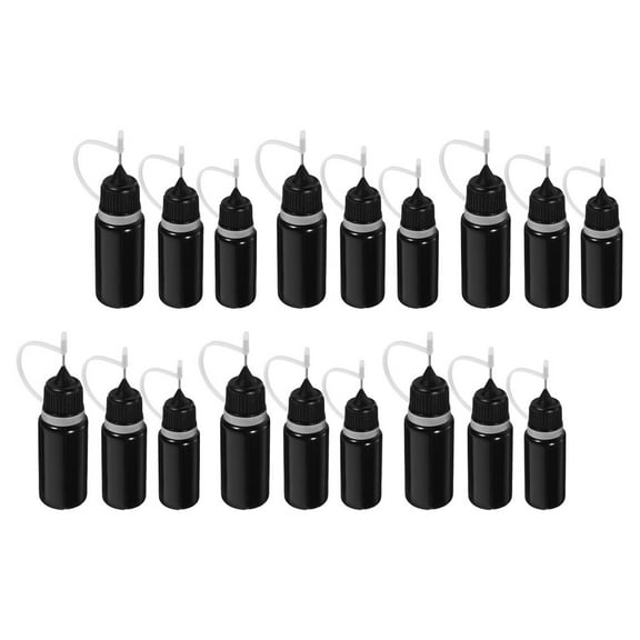 30 Pcs Needle Tip Bottle Fine Refillable Bottles Small Oil Glue Liquid Container of