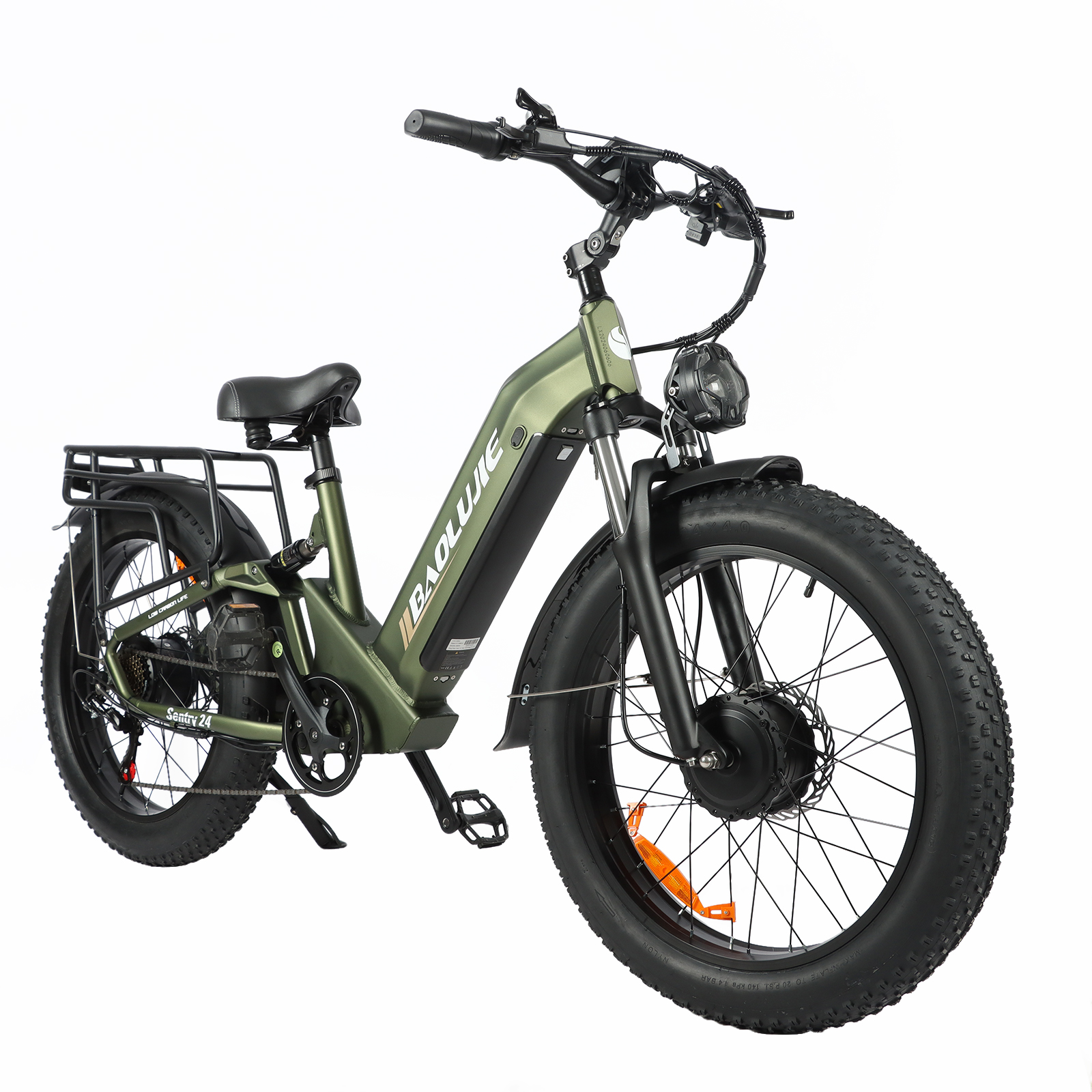1000W 1000W Adult Dual Motor Mountain Bike, 48V20Ah Battery, 32 mph Electric Bike, 24 Inch Fat Tire Electric Bike, 7 Speed Hydraulic Disc Brake Electric Bike UL2849