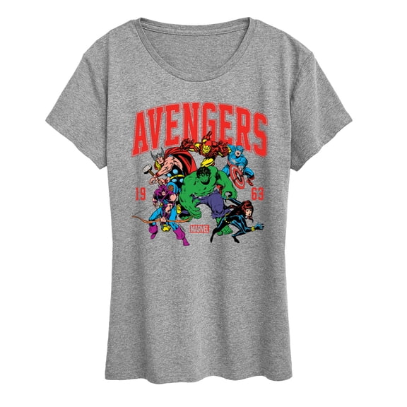 Marvel The Avengers - Collegiate - Women's Short Sleeve Graphic T-Shirt