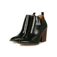 thumbnail image 5 of Side Split Pointy Toe Chunky Stacked Heel Bootie 20390, 5 of 6