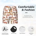 thumbnail image 6 of Picia Dachshund Dog pattern Mens Swim Trunks with Compression Liner Stretch Beach Shorts Quick Dry with Zipper Pockets No-Chafing Board Shorts-XX-Large, 6 of 9