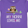 thumbnail image 4 of Inktastic My Nonni Loves Me Grandchild Owl Girls Toddler T-Shirt, 4 of 5