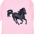thumbnail image 4 of Inktastic Beautiful Galloping Black Horse Boys or Girls Long Sleeve Toddler T-Shirt, 4 of 5