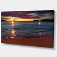 thumbnail image 2 of Beautiful Clear Seashore at Sunset - Seashore Canvas Art Print, 2 of 4