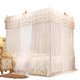 thumbnail image 1 of Princesa de lujo, poste de cuatro esquinas, cortina para cama, dosel, mosquitera, ropa de cama, dosel para cama, mosquitera, 1 of 8