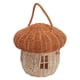 thumbnail image 1 of Canasta Tejida De Ratán, Linda Forma De Champiñones A Mano Elegante Canasta De Ratán Portátil Liviana Para Decoración De Escritorio Para Almacenamiento, 1 of 7
