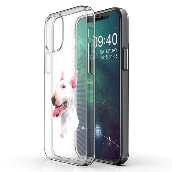 TalkingCase Slim Phone Case Compatible for Apple iPhone 12 Pro MAX, Dog Watercolor 5 Print, Lightweight,Flexible,Soft, USA