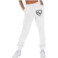 thumbnail image 2 of zbxnLI Graphic Women Sweatpants Elastic Waist Drawstring Sweatpant Casual Athletic Joggers Pants with Pockets, 2 of 4