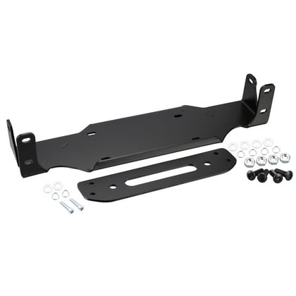 Bulldog Whes Winch Mount 20353 Black; Steel; With Fairlead And Mounting Hardware