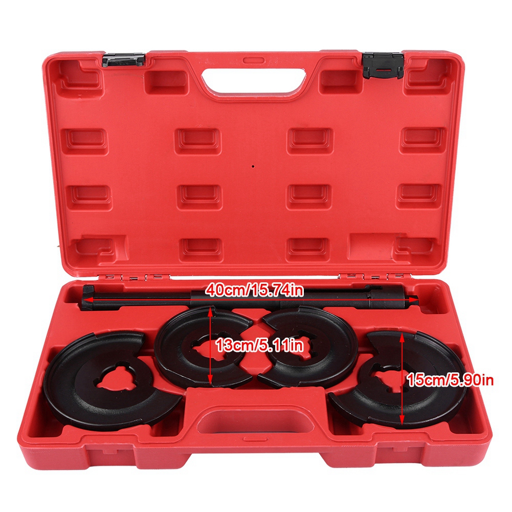 Kritne Coil Spring Compressor, Shock Absorber Tool Kit, 5pcs Coil