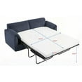 thumbnail image 2 of Modern Fabric 3-Seater Sofa Couch with Pullout Bed (220×80×75cm) for Living Room - Sturdy & Comfortable, 2 of 15
