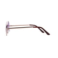 thumbnail image 3 of Round Sunglasses - Small (43mm) Gold Frame / Two-tone Purple Clear Lens, 3 of 6