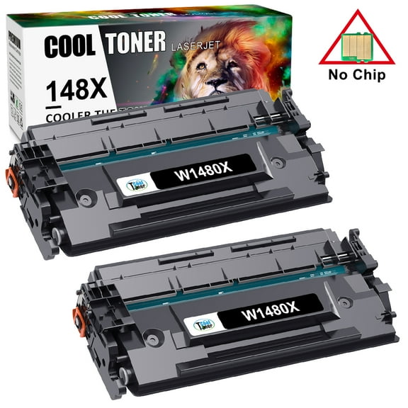 148X W1480X XXL (No Chip) Cool Toner Compatible for HP Toner Cartidge Pro 4001dn 4001n MFP 4101fdn (2-Pack,Black)