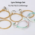 thumbnail image 6 of AFQH 1PC 15/16/19/21/24Strings Lyre Brass Strings Set Lyre Harp Nylon String Replacement Lyre Strings Beginners Instruments Parts, 6 of 6