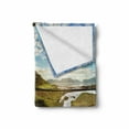 thumbnail image 2 of Iceland Soft Flannel Fleece Throw Blanket, Vivid Shot of a Countryside Rural Spot Streaming Cloudscape European, Cozy Plush for Indoor and Outdoor Use, 60" x 80", Multicolor, by Ambesonne, 2 of 6