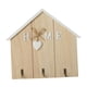 thumbnail image 3 of Colgador de llaves de madera con 3 ganchos, perchero rústico resistente y decorativo, de madera, 3 of 9