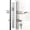 Brushed Nickel-Handle set, variant on Matte Black Mortise Lock Door Handle Set for Older Doors