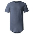thumbnail image 2 of Ma Croix Men's Casual Longtail T-Shirts Hip Hop Urban, 2 of 6