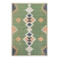 thumbnail image 3 of Unique Loom Baja Outdoor Collection Area Rug - Cabo (7' 10" x 11' Rectangle Green/Navy Blue), 3 of 7