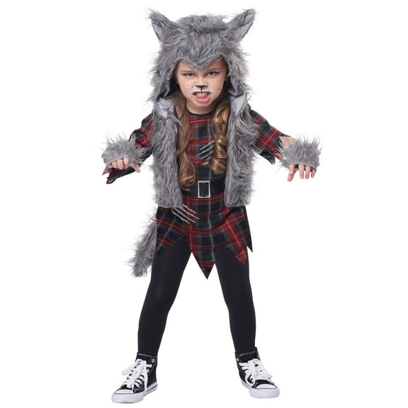 Wee Wolf Girl Werewolf Child's Costume Large 4-6