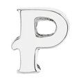 thumbnail image 2 of Initial Letter P Charm .925 Sterling Silver Reflection Beads - QRS468P, 2 of 5