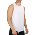 thumbnail image 1 of pstuiky Camiseta sin mangas para hombre, Blusa deportiva sin mangas con cuello redondo y estampado liso informal para hombre Camisas de hombre m, 1 of 5