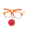 thumbnail image 1 of Cateissary Funny Clown Red Nose Eyeglasses Novelty Costume Party Fancy Dress Up Type3 NO3, 1 of 6