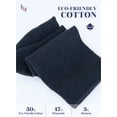 thumbnail image 5 of HUGH UGOLI Women's Cotton Crew Socks | Plain Color, Regular Fit, Soft Casual Socks for Trouser, 4 Pairs, Black/Navy Blue, Shoe Size: 6-9, 5 of 6