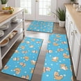 thumbnail image 2 of Cute Shiba Inu Kitchen Rugs Sets Of 3,Kitchen Runner Rugs Non Skid Washable,Decorative Kitchen Floor Mats for Kitchen,Sink,Laundry,17"x30"+ 17"x47" + 17"x59", 2 of 6